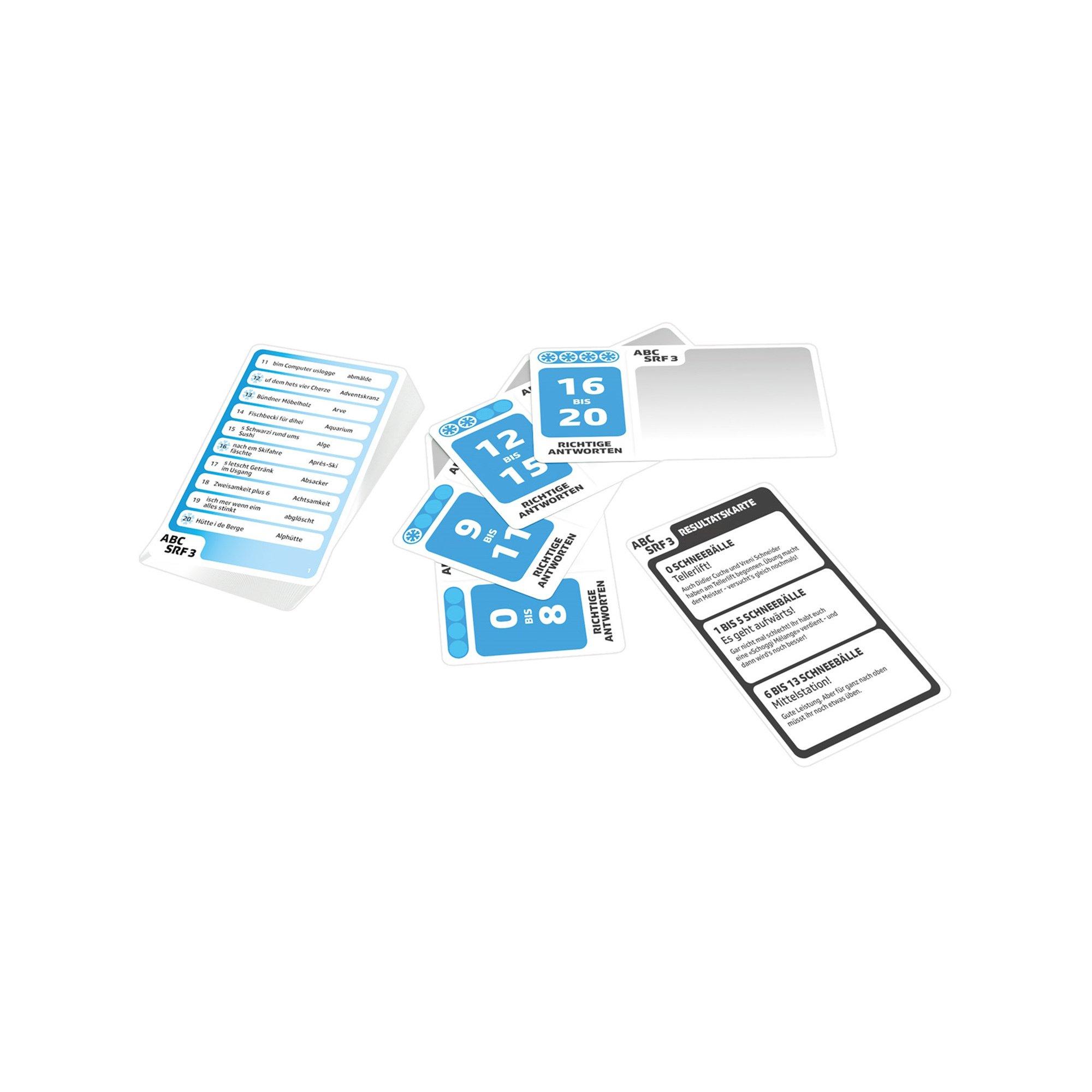 Game Factory  ABC Spiel SRF 3 Winter Edition, Tedesco 