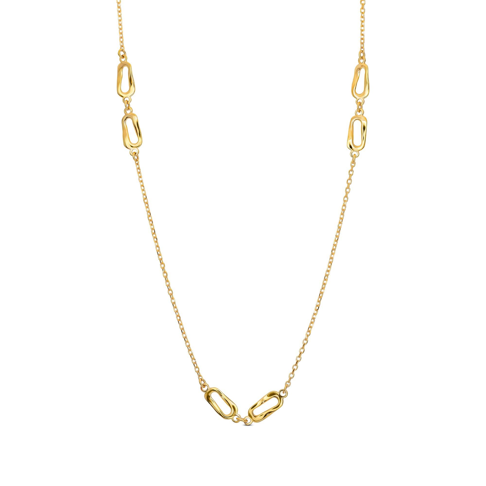 Image of Halskette Damen Gelbgold 43cm