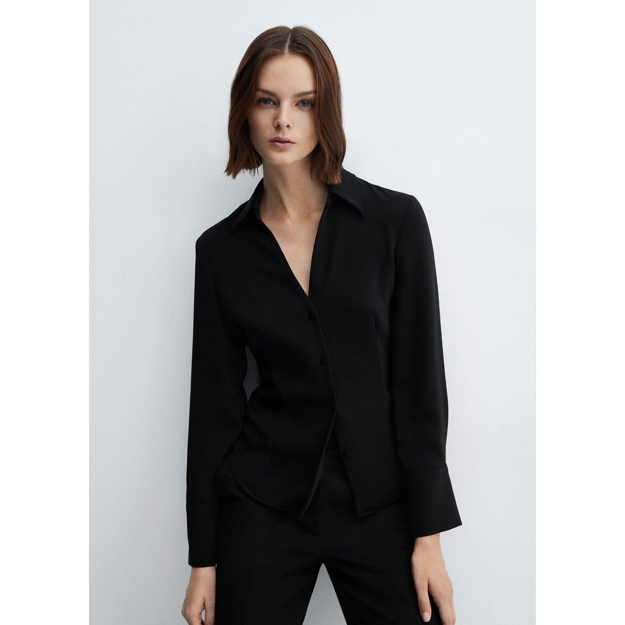 Image of Shirt, Langarm Damen Black XS