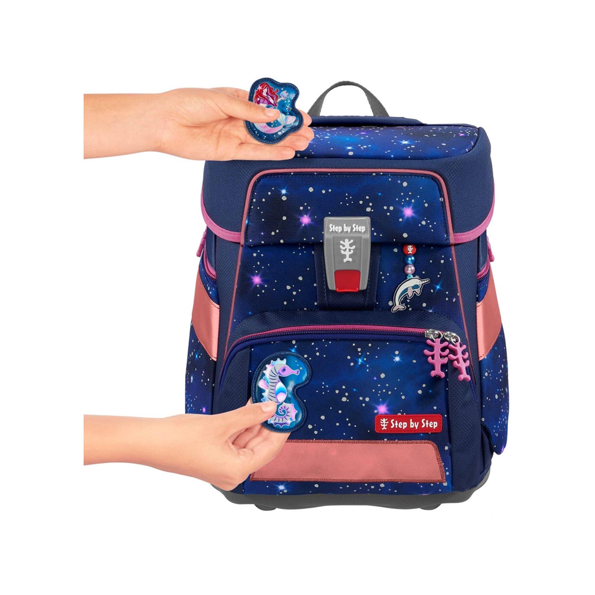 Step by Step Tornister Anhänger Set REFLECT Star Seahorse Zoe 