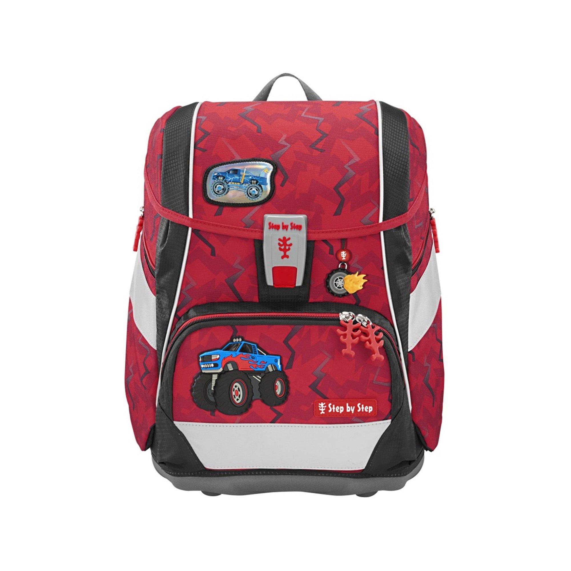 Step by Step Schulrucksack-Set, 6-teilig Monster Truck Rocky 