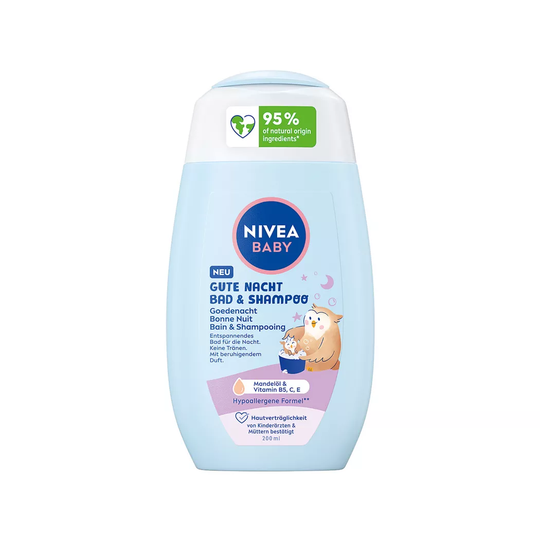 Nivea - Baby Gute Nacht Bad & Shampoo, 200 ml