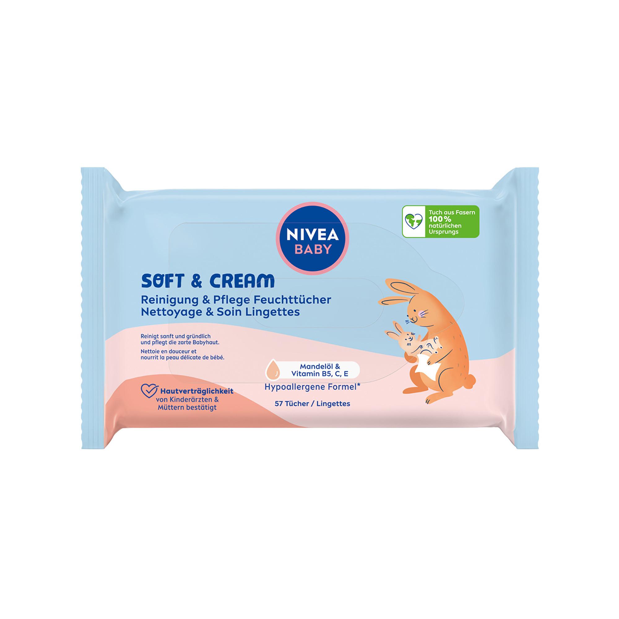 NIVEA  Baby SOFT & CREAM Feuchttücher 