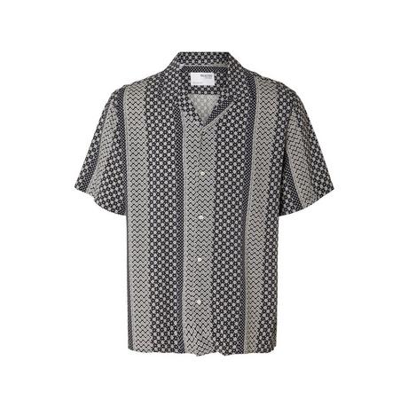 SELECTED SLHRELAX VERO SHIRT SS AOP Chemise, manches courtes 