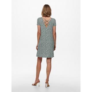 ONLY Robe à Manches Courtes Imprimé Floral  