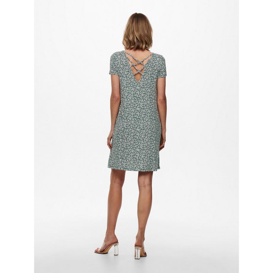 ONLY Geblümtes Kurzarmkleid  