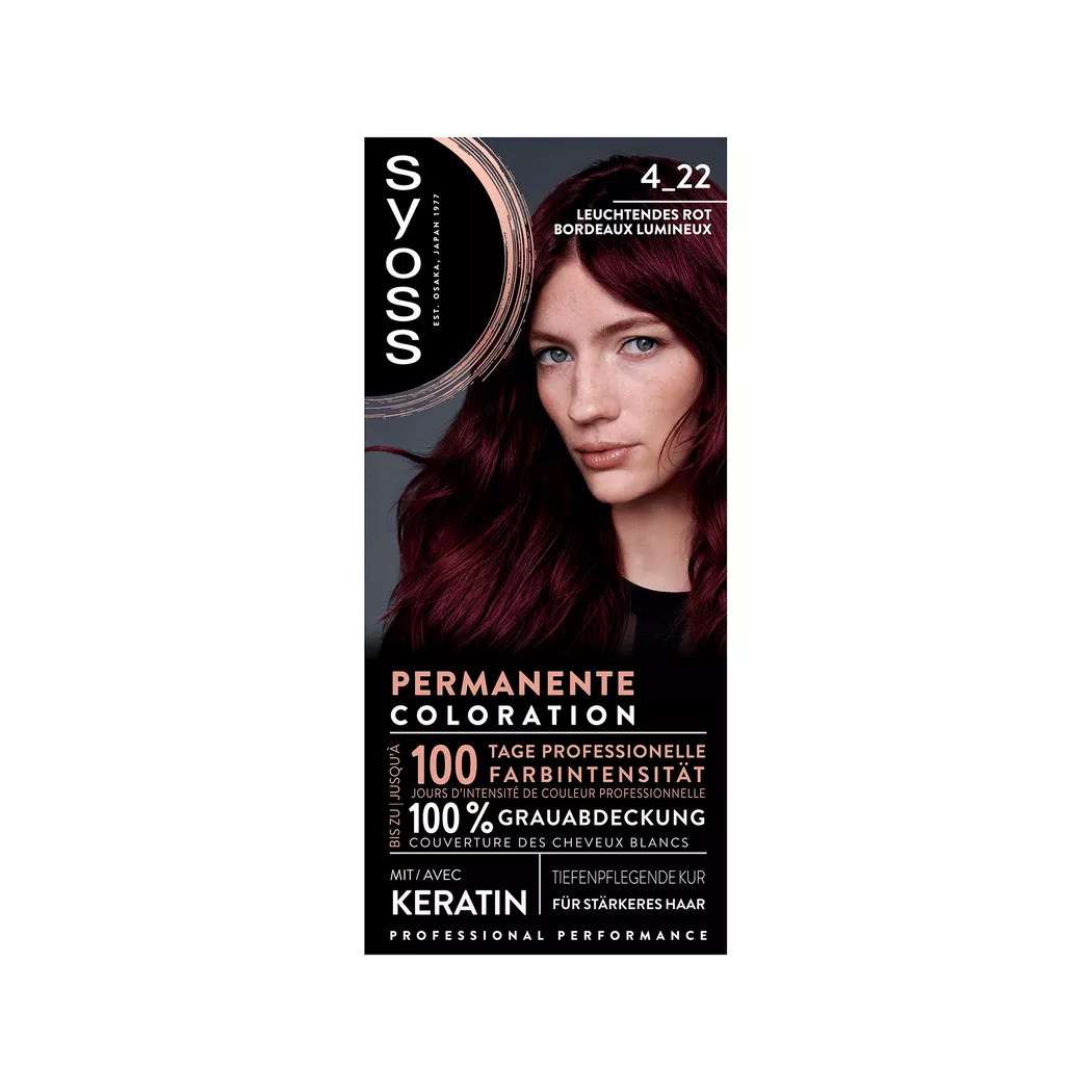 Syoss - Baseline Permanente Coloration, Mixing Color, - Leuchtendes Rot