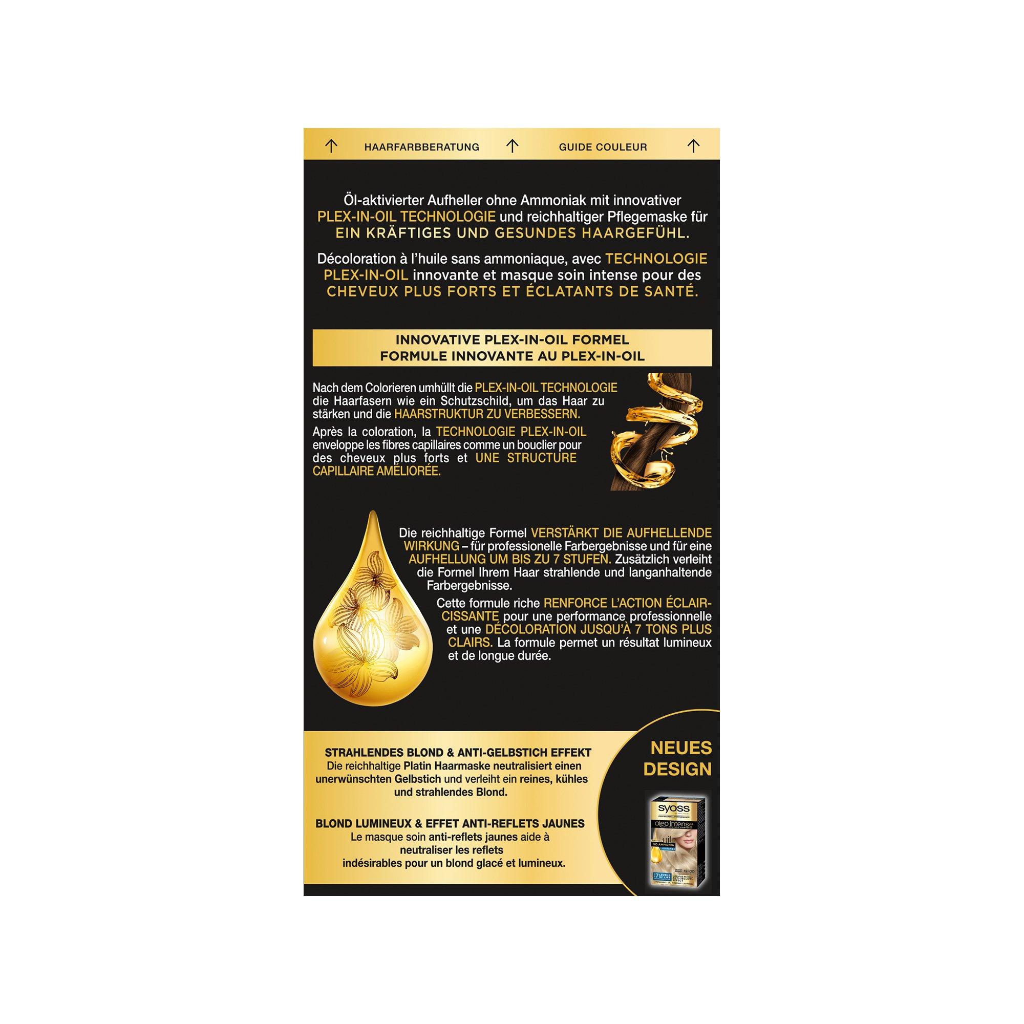 syoss  Oleo Intense Color 12-00 Extra Platinum 