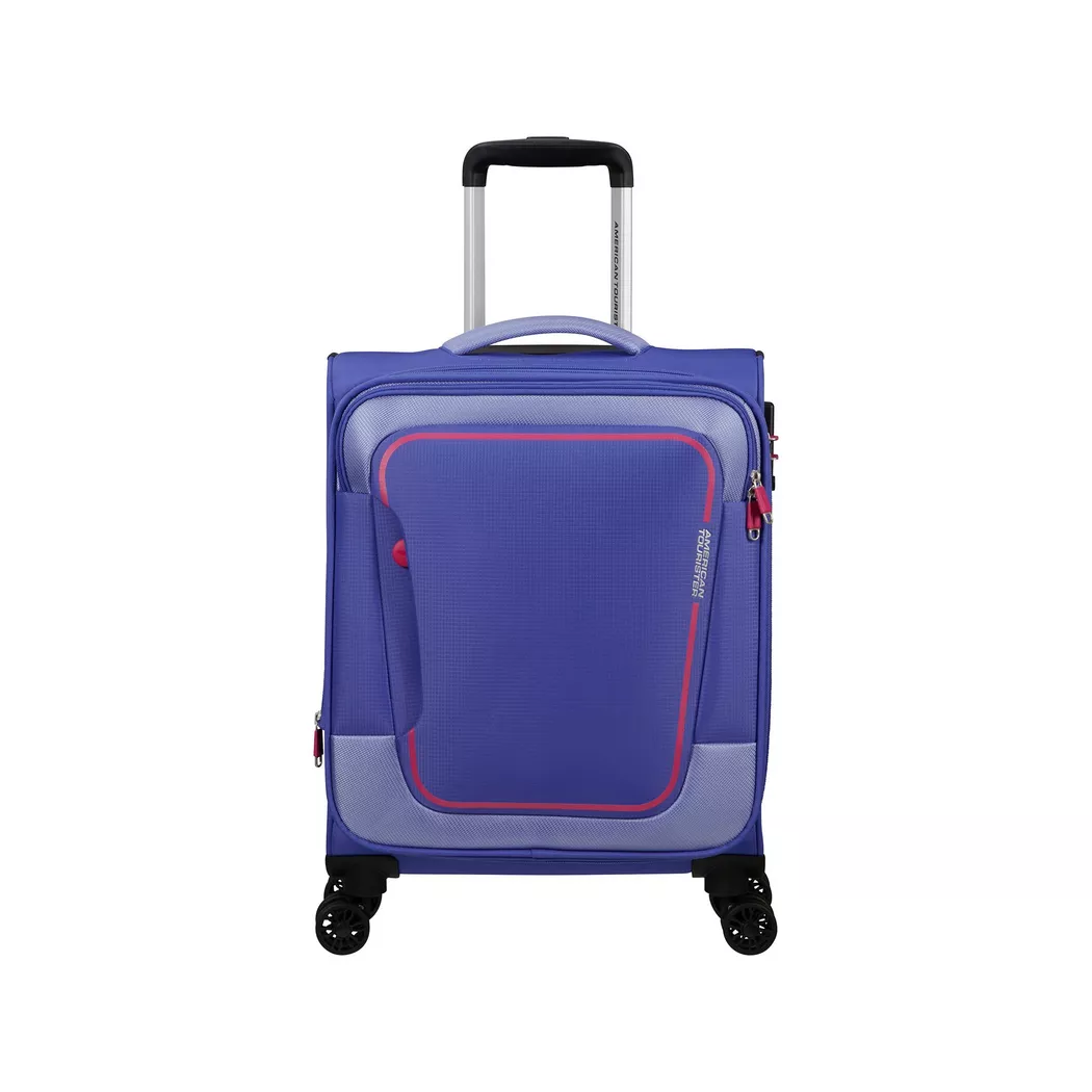American Tourister Spinner Hard Shell Suitcase Lavender 55 cm