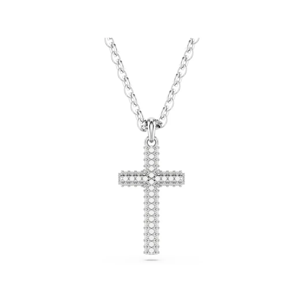 Swarovski - Halskette, Insigne, One Size, Silberfarben 2
