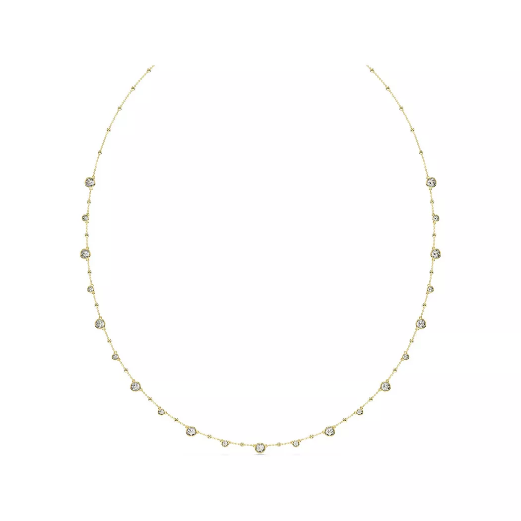 Swarovski - Halskette, Imber, 80cm, Goldfarben