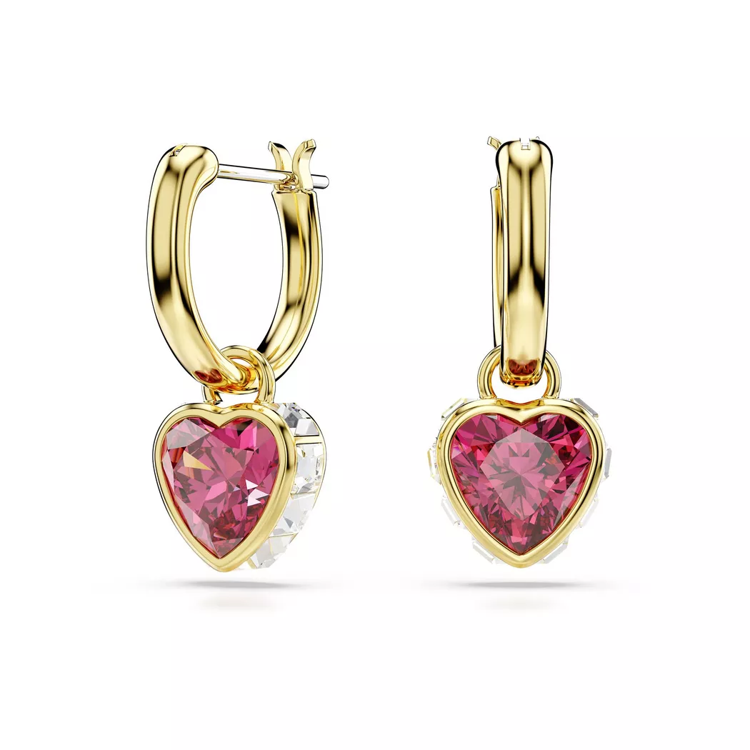 Paar Ohrstecker SWAROVSKI "Schmuck Geschenk Chroma Drop-Ohrhänger", gold (gelbgoldfarben, metallfarben, blau, grün, blau, grün), Ohrringe, Damen, Metall, mit Swarovski Kristall - Einhänger drehbar 2