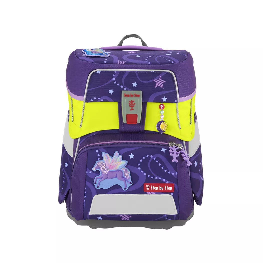 Step by Step - Fluoreszierendes Sicherheitsset für Rucksack, 18X10X4CM, Gelb