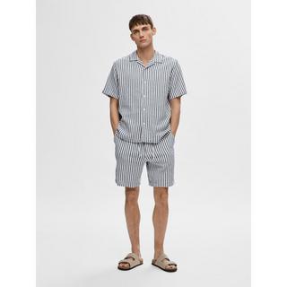 SELECTED Relaxed Sal Shirt stripes SS Chemise, manches courtes 