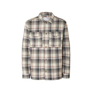 SELECTED SLH WAFFLE OVERSHIRT LS CHECK Overshirt 