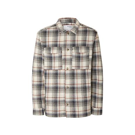 SELECTED SLH WAFFLE OVERSHIRT LS CHECK Overshirt 