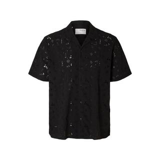 SELECTED SLHRELAXED-JAX SHIRT SS BRODERIE Chemise, manches courtes 