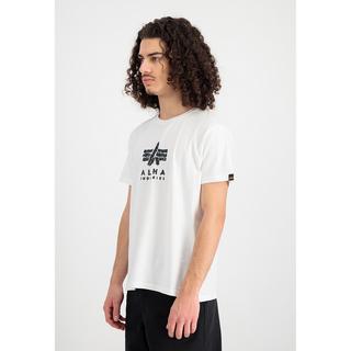 Alpha Industries Grunge Logo T rundhals T-shirt, regular fit, maniche corte 