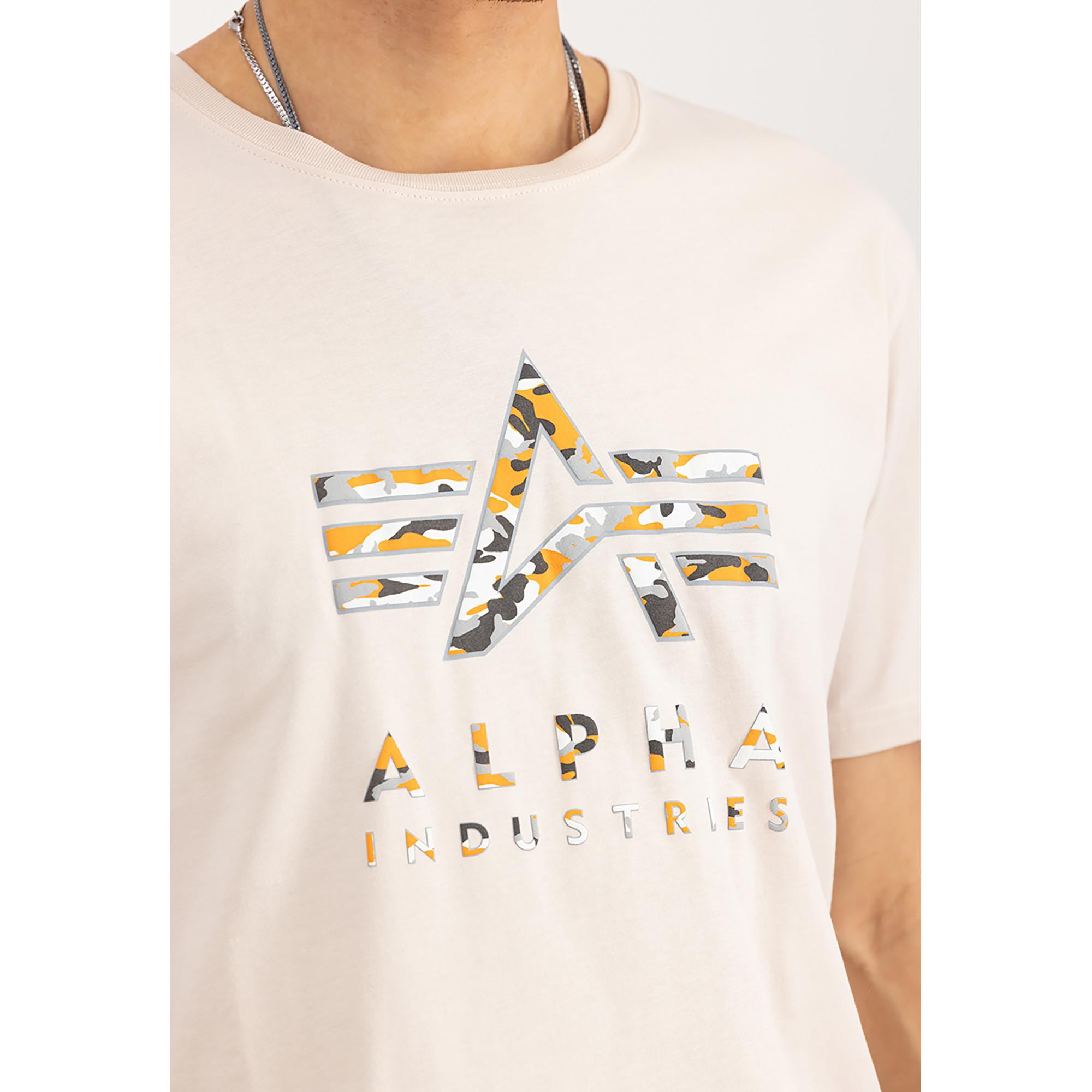 Alpha Industries Camo TPU T rundhals T-Shirt, Regular Fit, kurzarm 