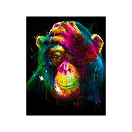 Figured'Art Diamond Painting Scimmia a colori 