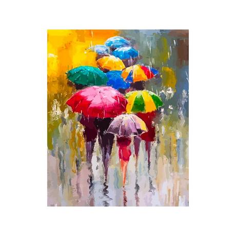 Figured'Art Peinture par numéros Farandoles de parapluies 