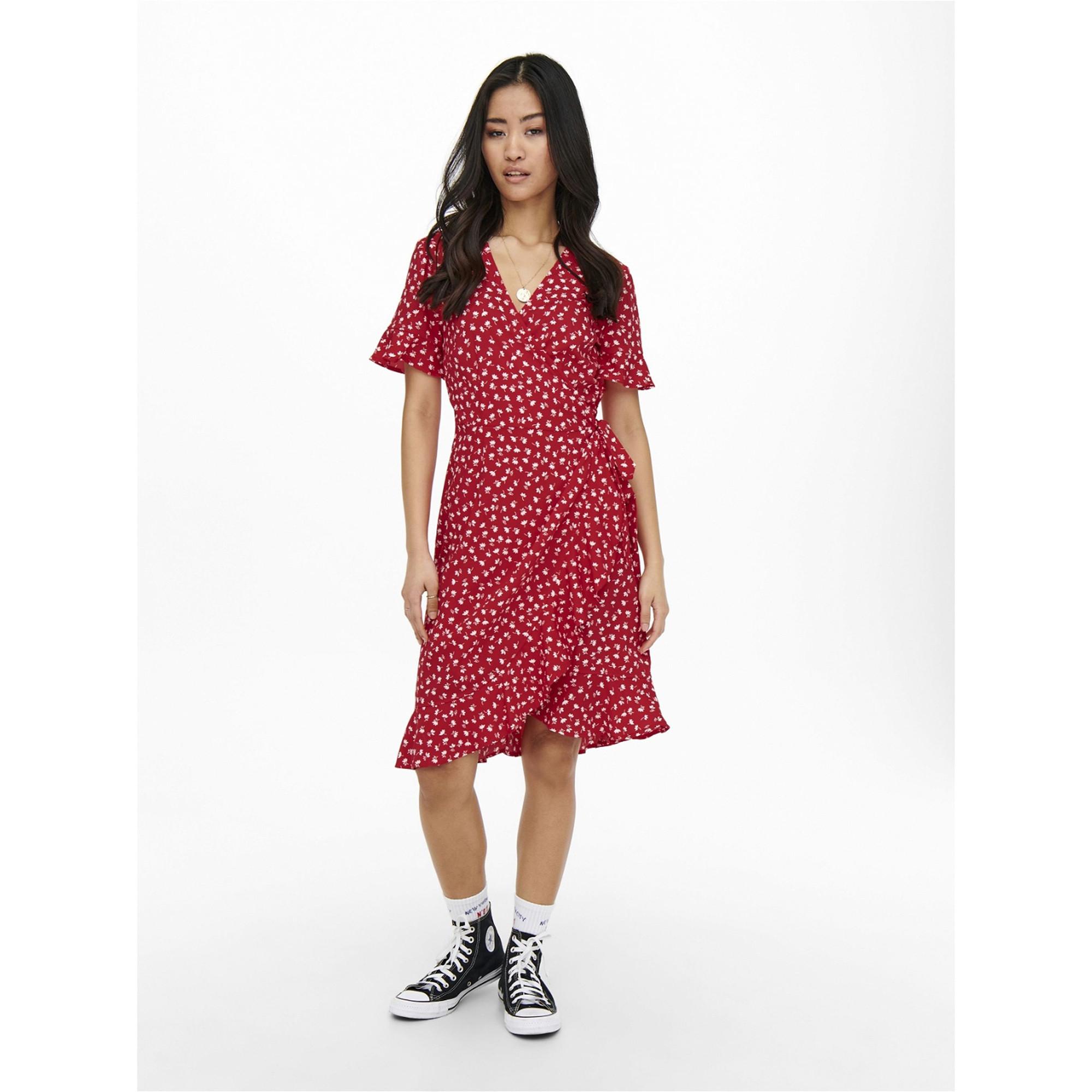 Image of Wickelkleid Damen Zweifarbig 34