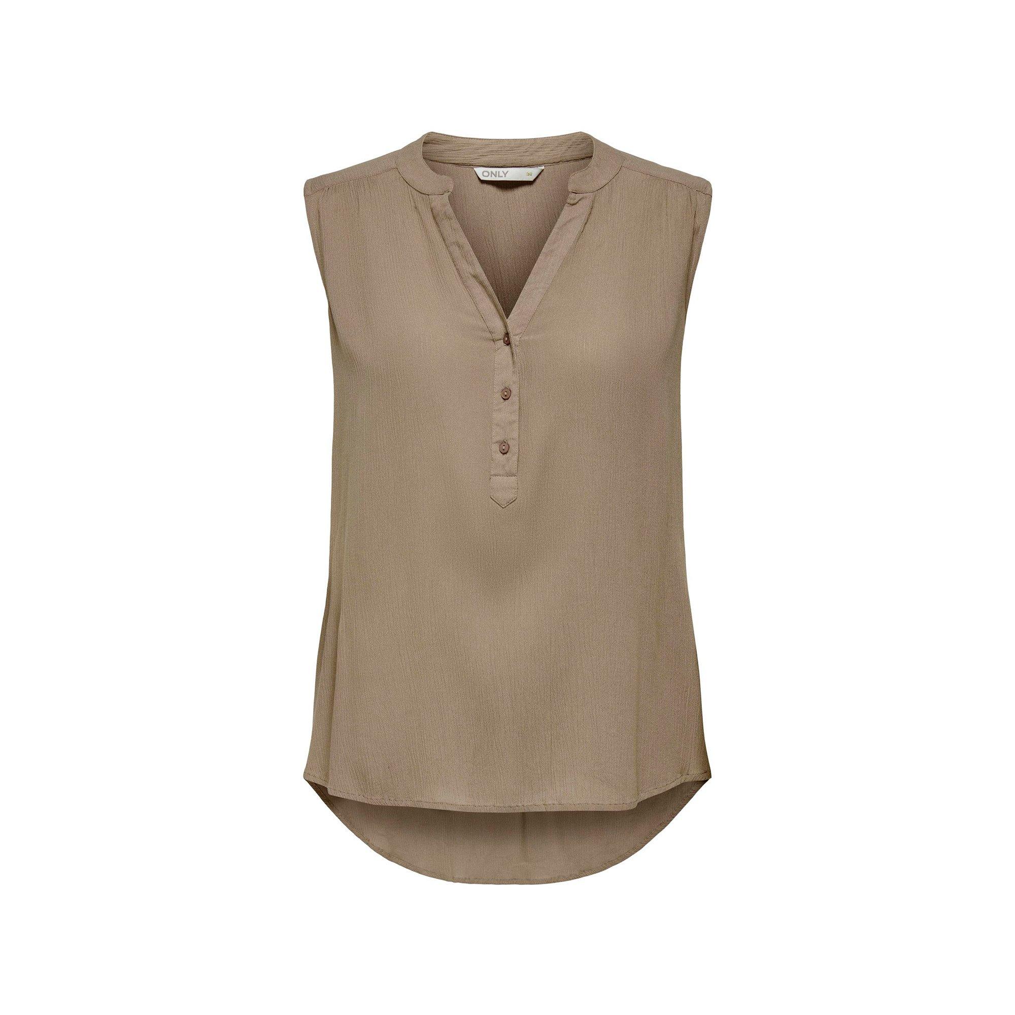 Image of Bluse Damen Braun Naturel 34
