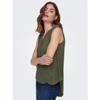 ONLY Ärmellose V-Ausschnitt Bluse  