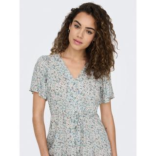 ONLY Abito Mini Floreale Maniche Corte  