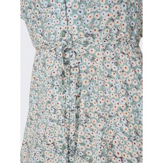 ONLY Blumen Kurzarm Mini Kleid  
