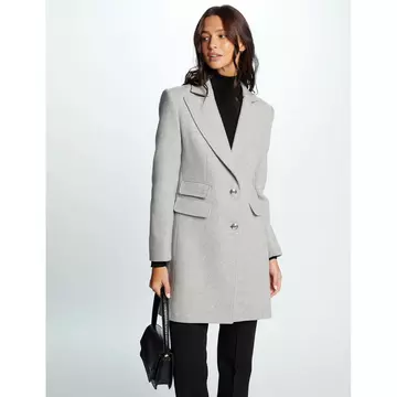 Manteau cintré double rangée de boutons Morgan noir vêtements