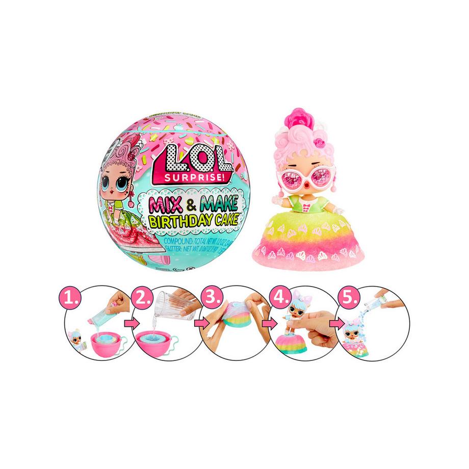 M G A  L.O.L. Birthday Cake, Pack surprise 