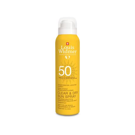 Louis Widmer  Clear & Dry Sun Spray SPF 50 non parfumé 