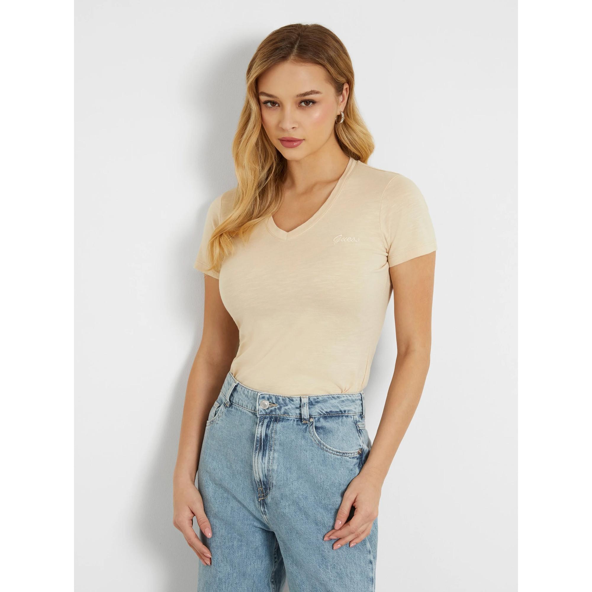 Image of T-shirt, Kurzarm Damen Perlgrau L