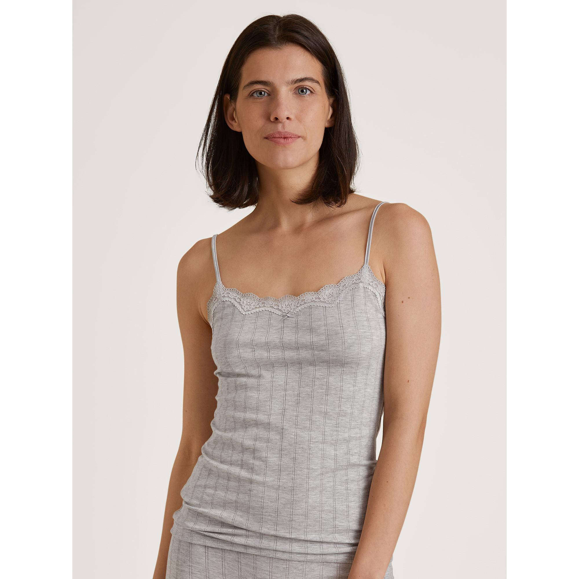 Image of Top Mit Spaghettiträgern Damen Grau S