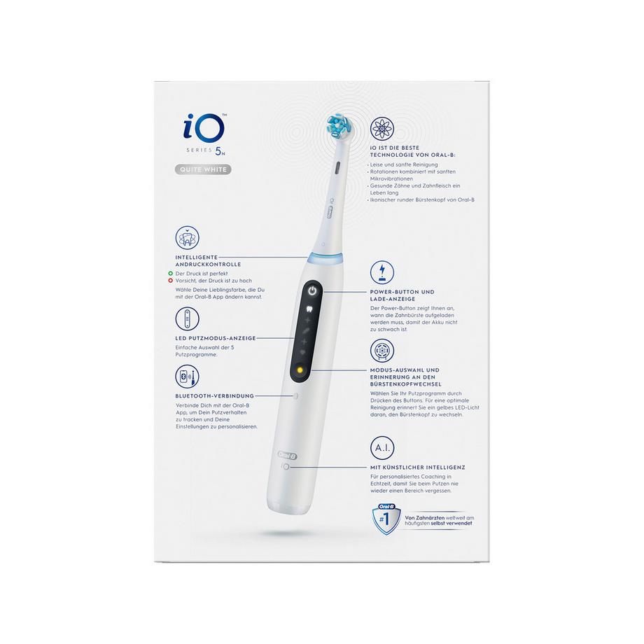 Oral-B Elektrische Oral-B Zahnbürste iO Series 5N, Weiss 