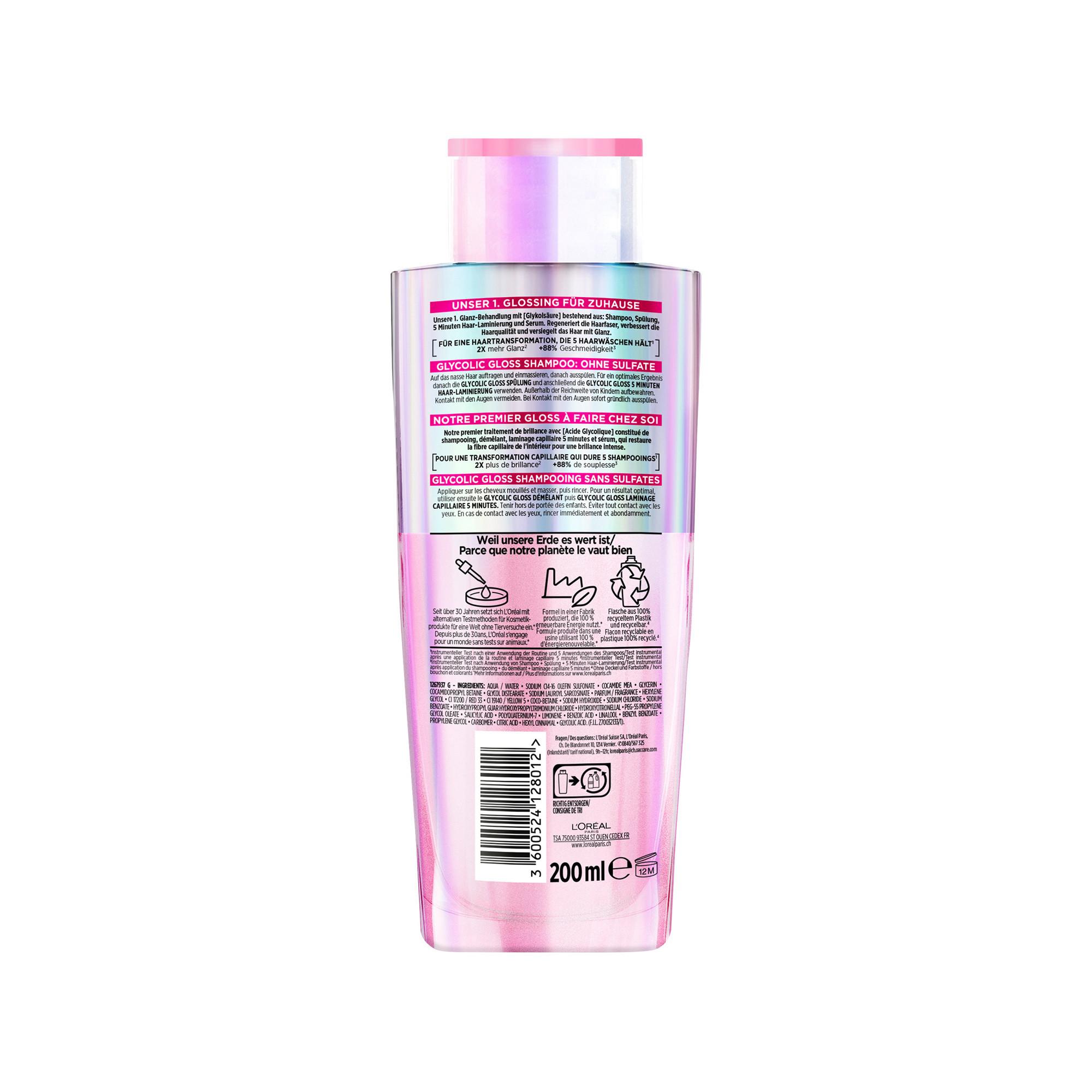 L'Oréal Paris  Glycolic Gloss Shampoo 