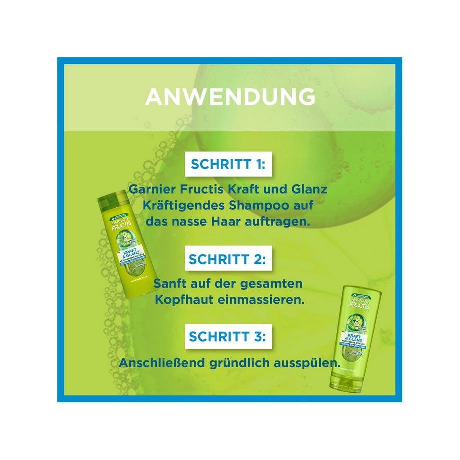 GARNIER  Kraft und Glanz kräftigendes Shampoo Grapefruitextrakt 