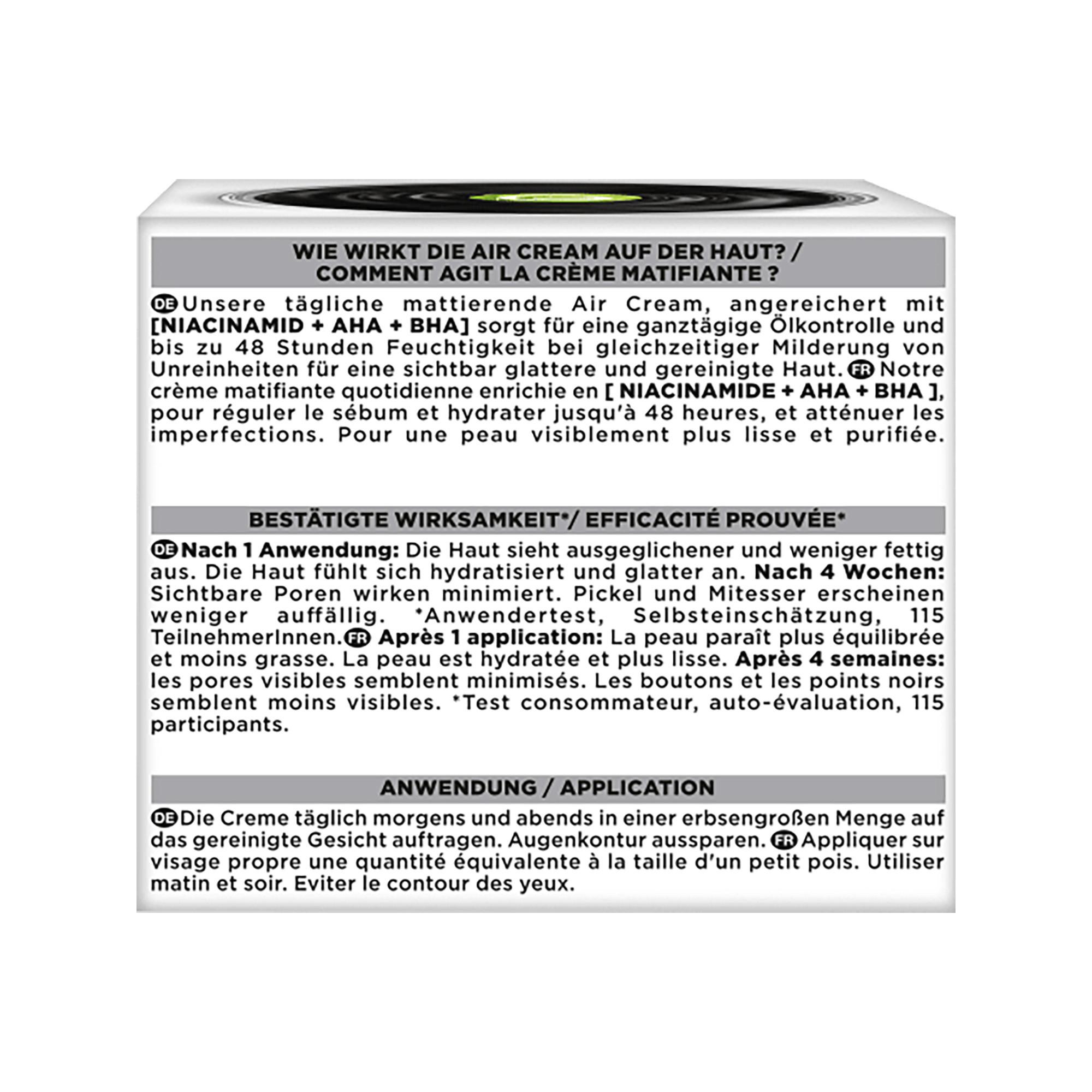 GARNIER  SkinActive Crème pour le visage 3en1 Air Cream matifiante 