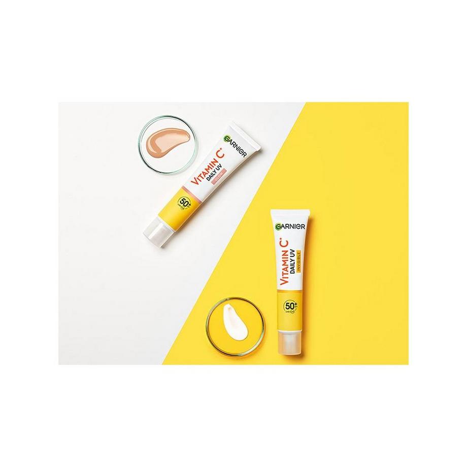 GARNIER  SkinActive Vitamin C Tägliches Sonnenfluid Glow mit LSF 50+ 