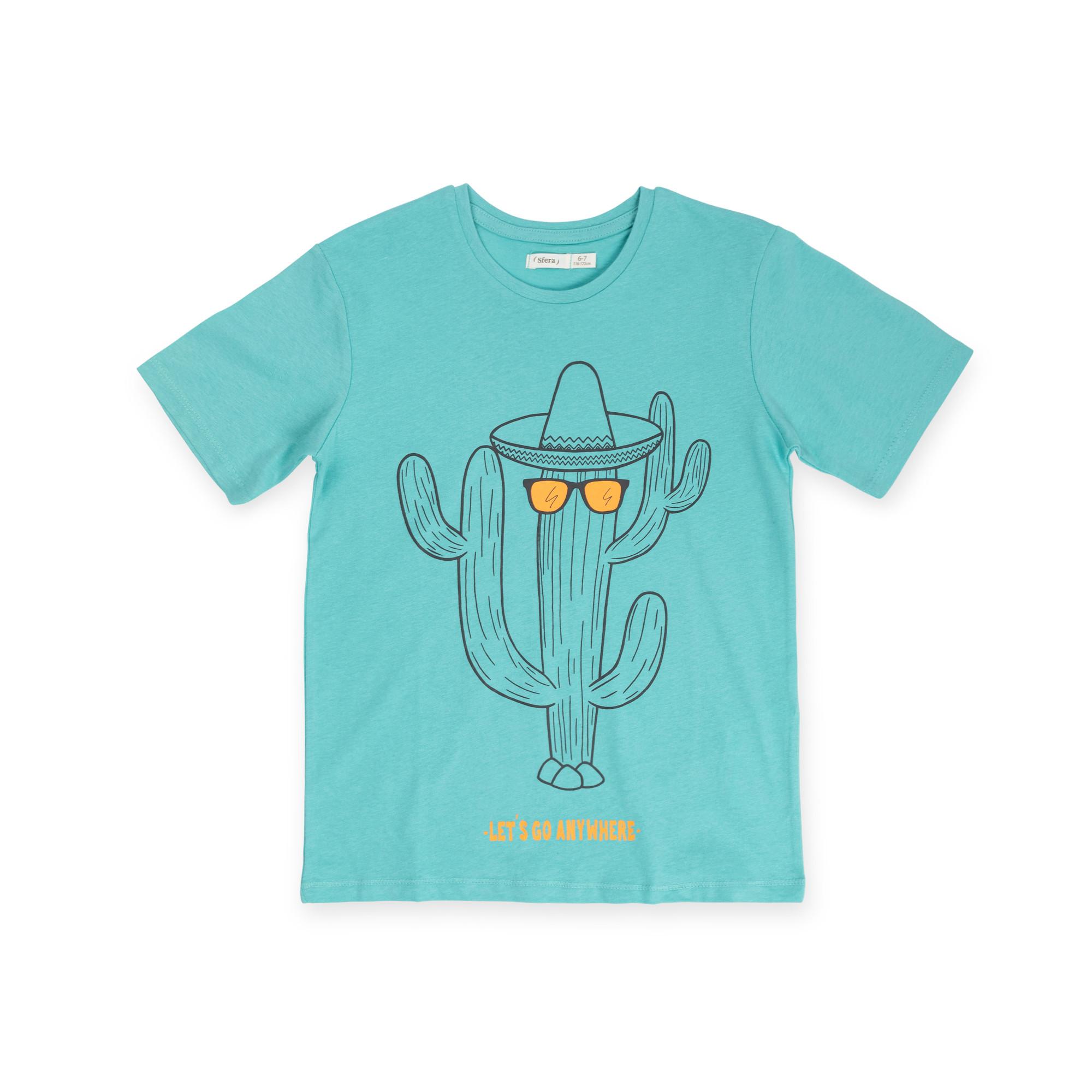 Image of T-shirt, Kurzarm Jungen Hellblau 122-128