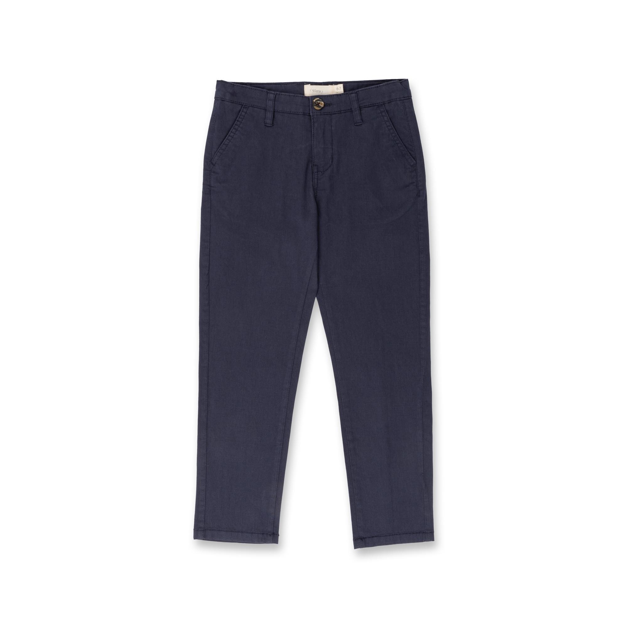 Image of Chinohose Jungen Marine 104-110