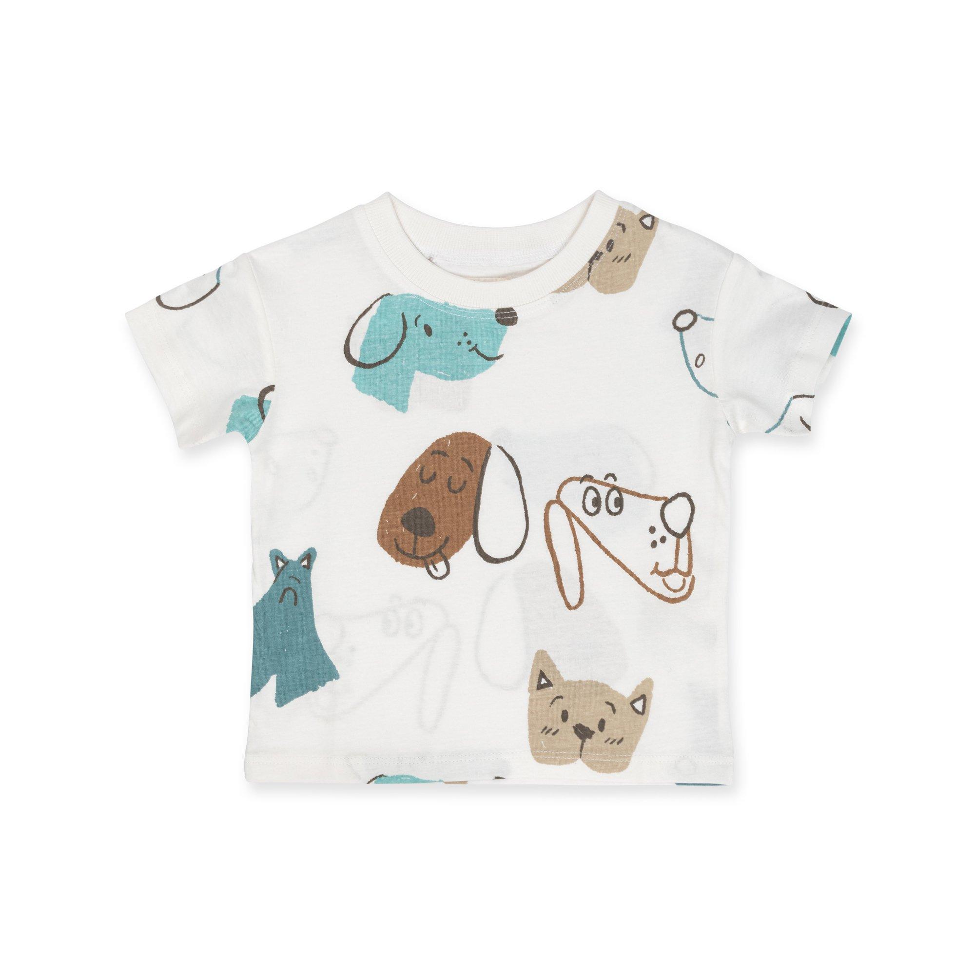 Image of T-shirt, Kurzarm Unisex Creme 80-86