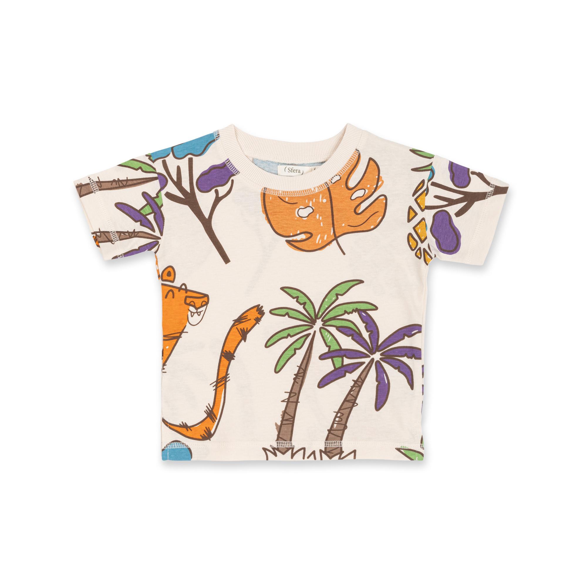 Image of T-shirt, Kurzarm Unisex Ecru 74-80