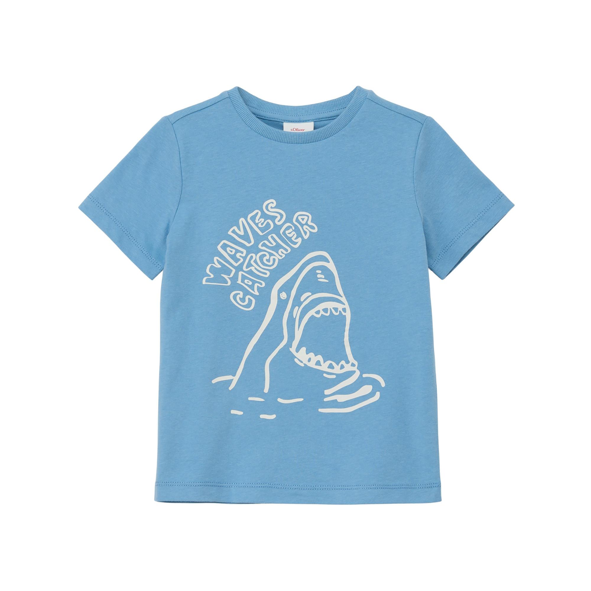 Image of T-shirt Jungen Blau 104/110/SLIM