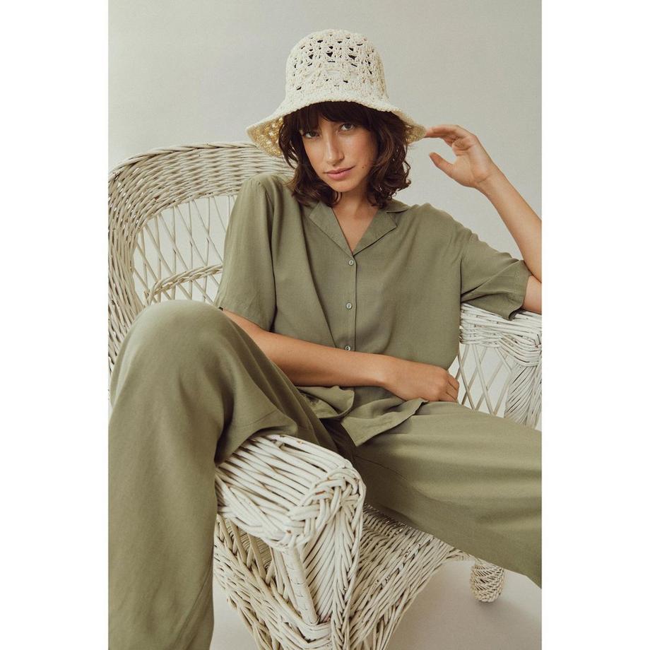 VILA Chemisier Manches Courtes  