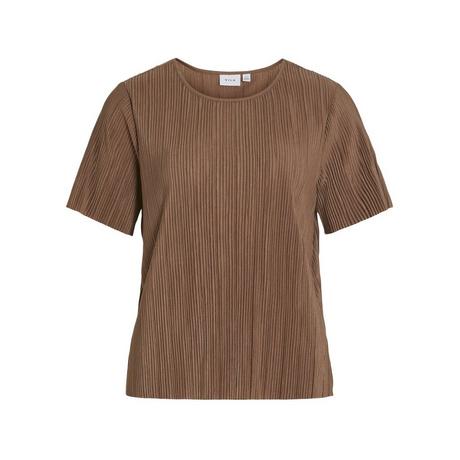 VILA T-Shirt Manches Courtes Coupe Droite  