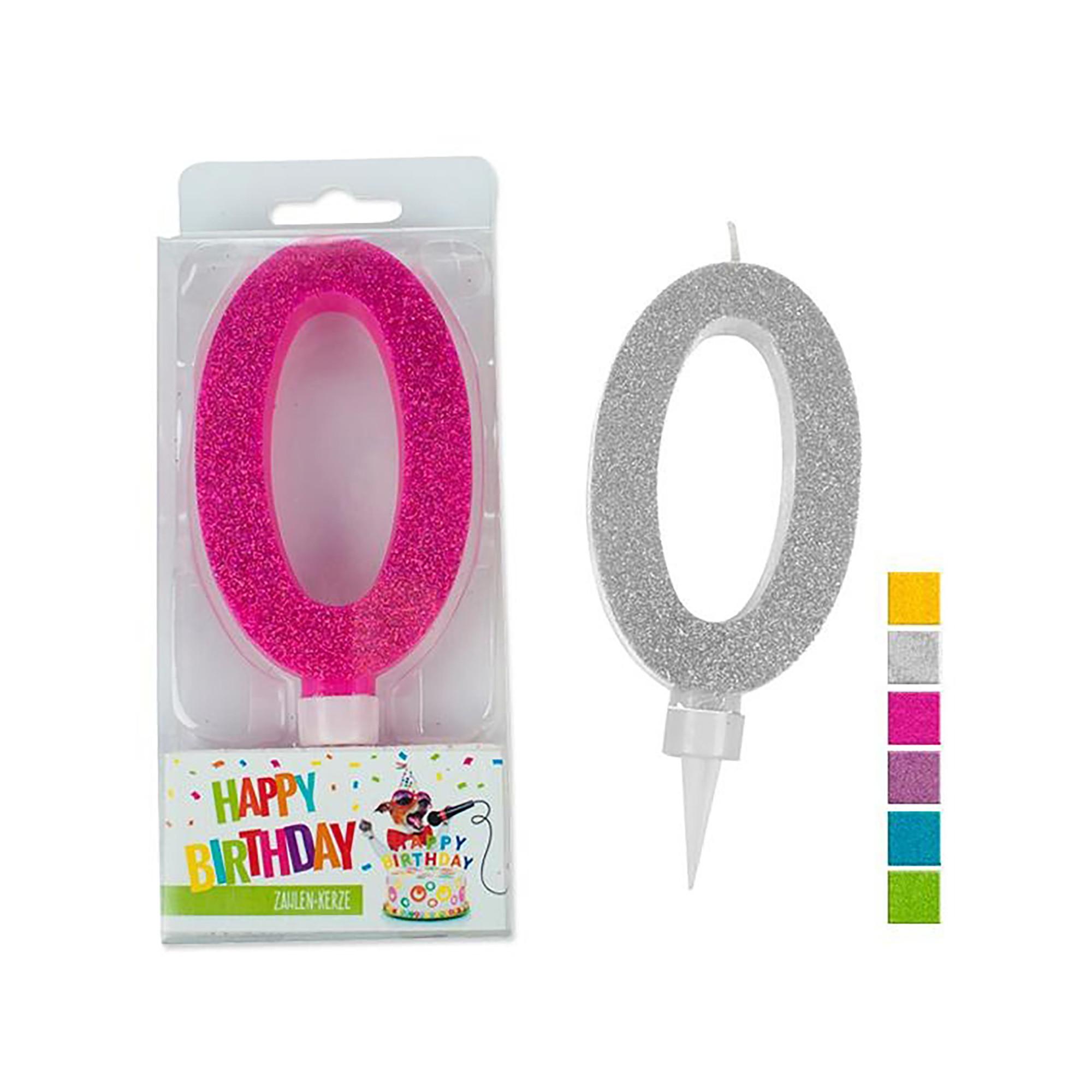 Trendhaus  Birthday bougie 9.5cm, assortiment aléatoire 