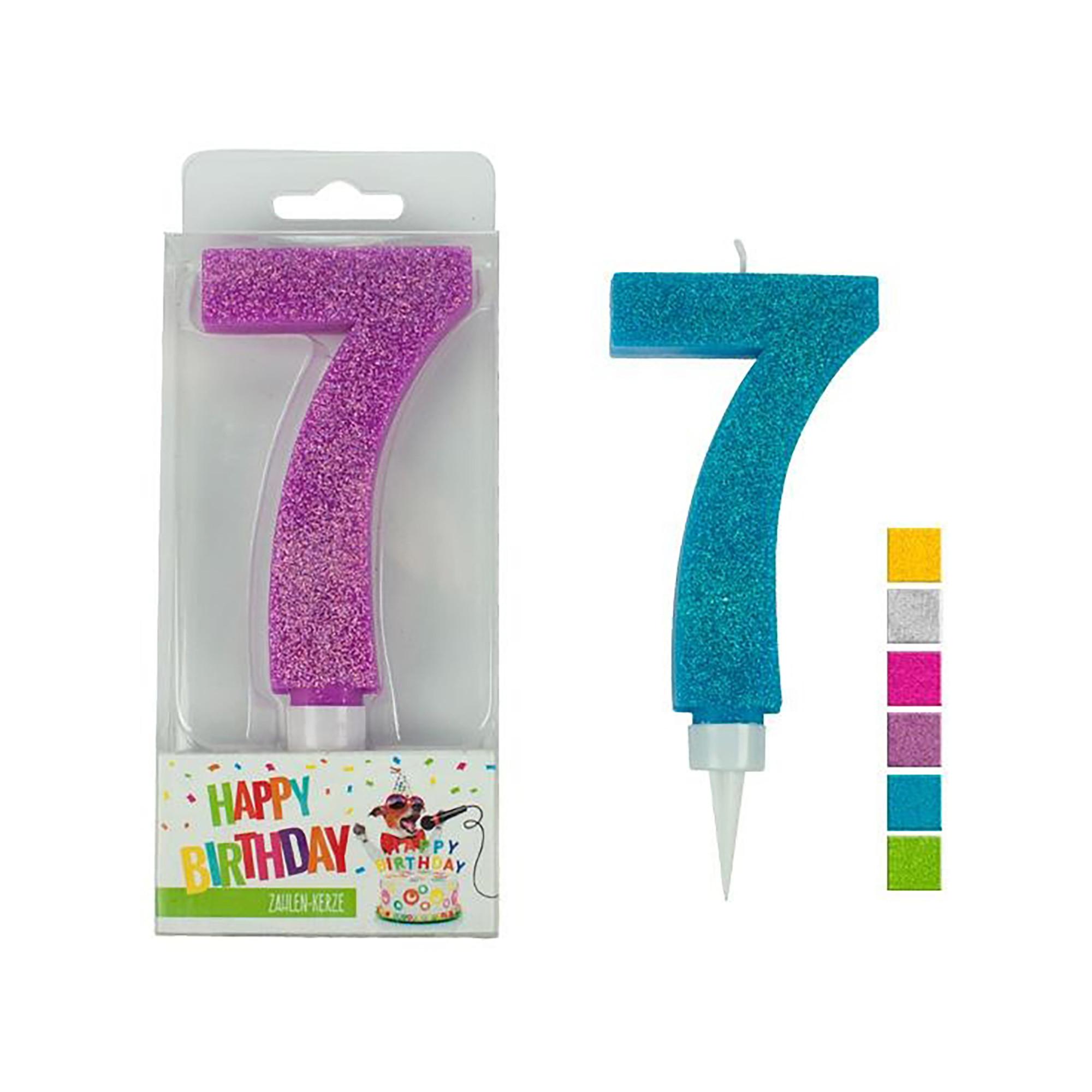 Trendhaus  Birthday bougie 9.5cm, assortiment aléatoire 