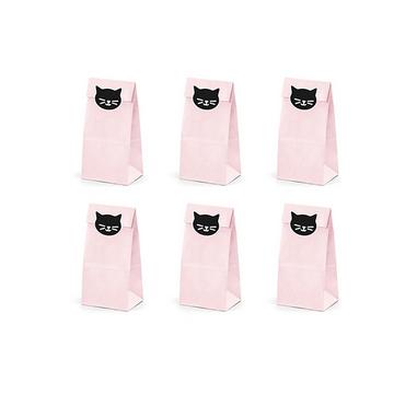 6 Sachets chat rose